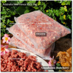 Australia beef mince plain 75CL daging sapi giling frozen price/pack 500gr